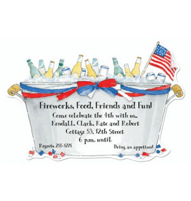 4th Of July Invitations, Patriotic Bucket, Picture Perfect